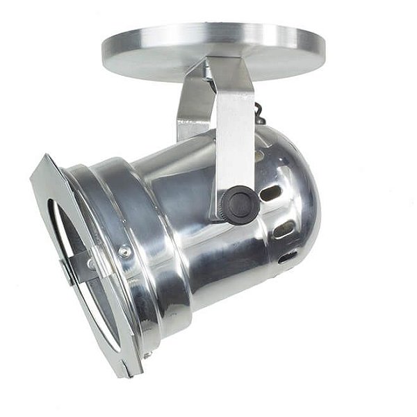 Spot de Sobrepor Cênico PAR 30 com Canopla - ALUMÍNIO POLIDO