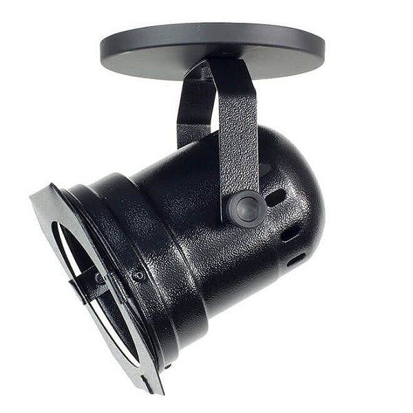 Spot de Sobrepor Cênico PAR 30 com Canopla - PRETO