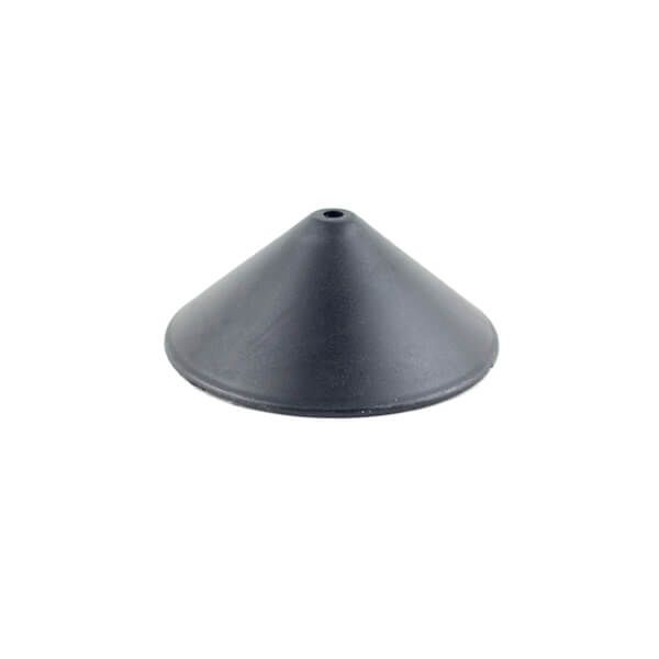 Canopla Cônica 120 mm Plástico - PRETA
