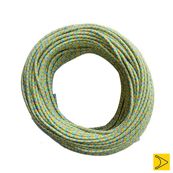 Cabo Fio Tecido Vintage Colorido Para Pendente - MULTICOR