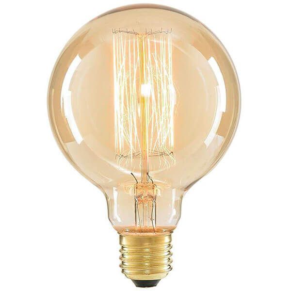 Lâmpada Filamento de Carbono GLOBO - G125 - 127V - 60W