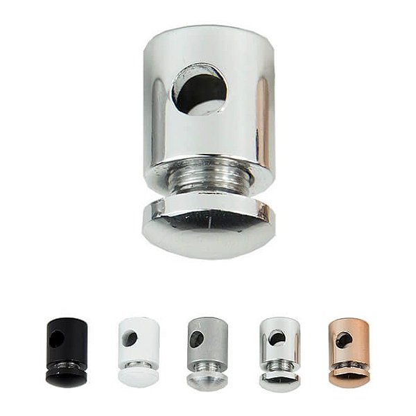 Desviador de cabo em alumínio - CROMADO