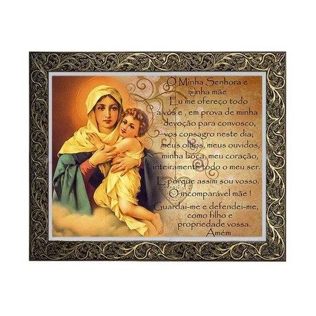 Quadro Nossa Mãe Rainha 3 com Oração