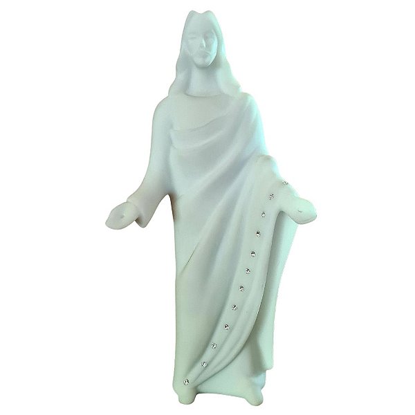 Jesus Cristo Alures Branco 27cm