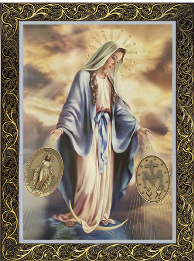 Quadro Nossa Senhora das Graças Medalha 3