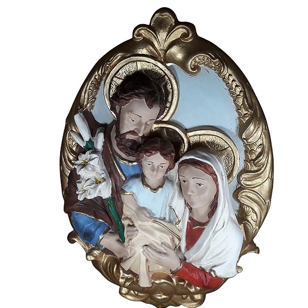 Medalhão de Parede Sagrada Família 40 cm