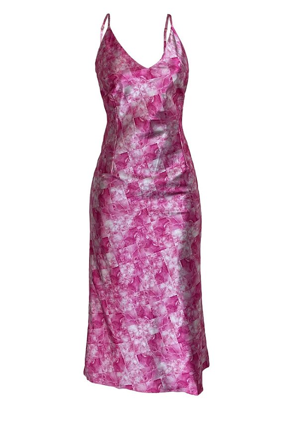 Vestido Cristais Quartzo Rosa