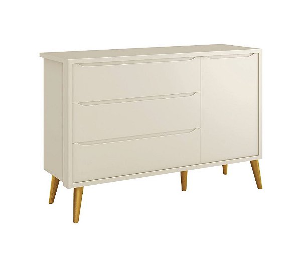 Cômoda 3 gavetas 1 porta Sapateira Theo Reller