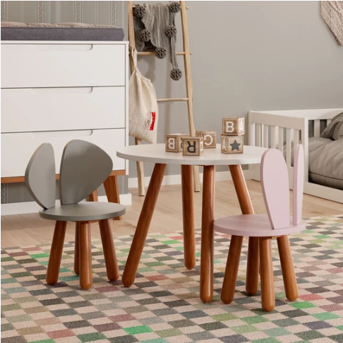 Mesa Oval Infantil Puppi Mobile