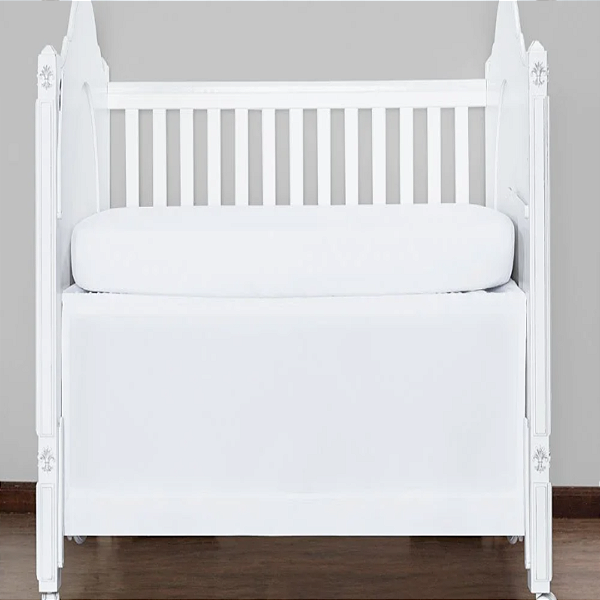 Saia Para Berço Basic Branco 100% Algodão - Batistela Baby