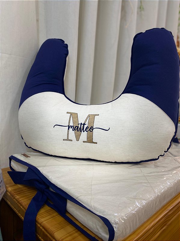 Almofada Amamentação Personalizado Matteo e Trocador – 2 Peças | ML