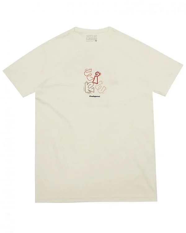 Camiseta Fire - Deconstructed Curled (Off White)