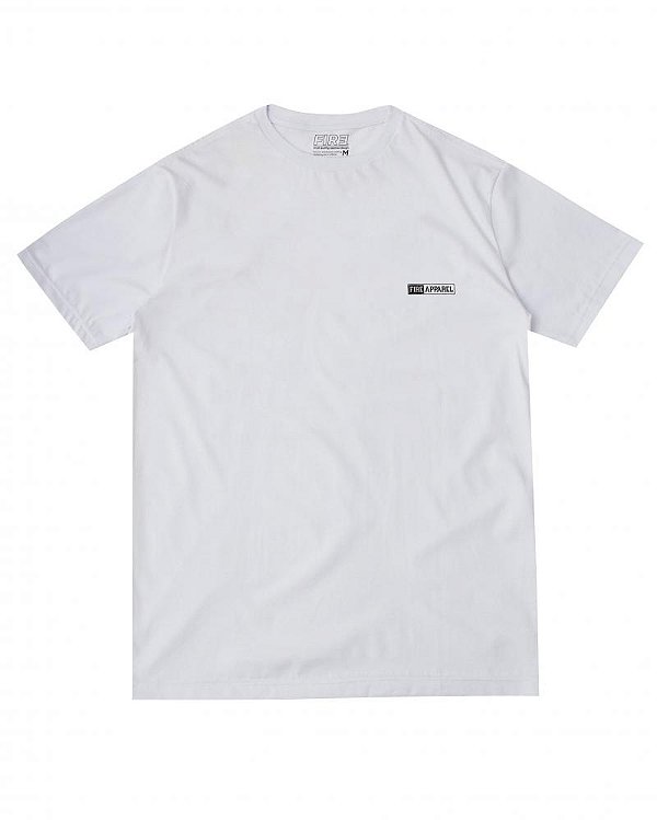 Camiseta Fire - Basic Small Square (Branca)