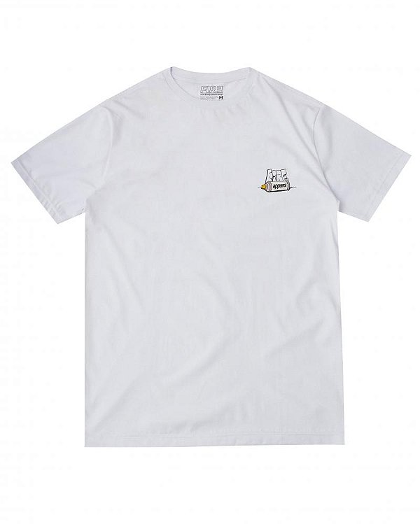 Camiseta Fire - Can Of Paint (Branca)