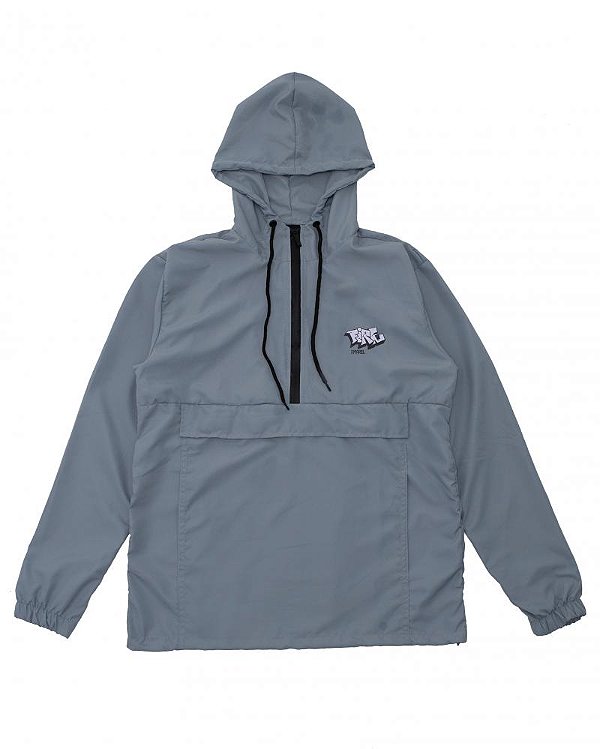 Corta Vento Fire - Anorak Broken Block Lettering (Cinza)