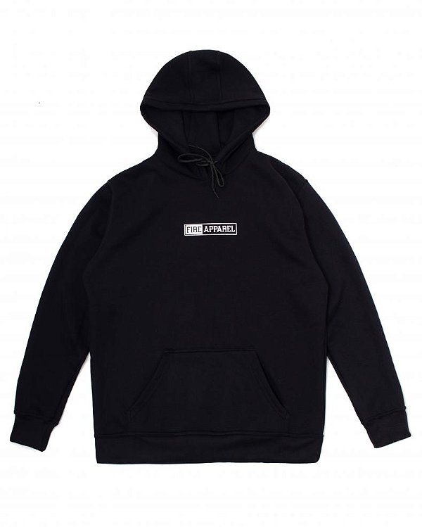 Moletom FIRE - Apparel Basic Square (Preto)
