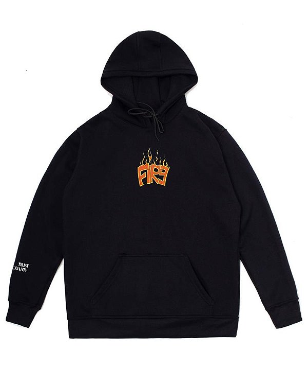 Moletom FIRE - Burning Letters (Preto)