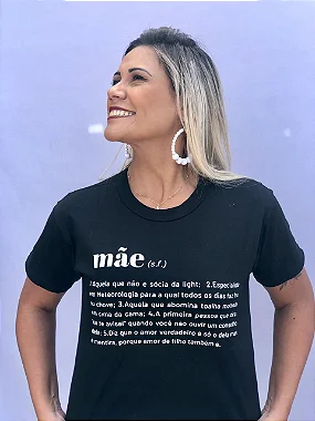 Camiseta significado mãe