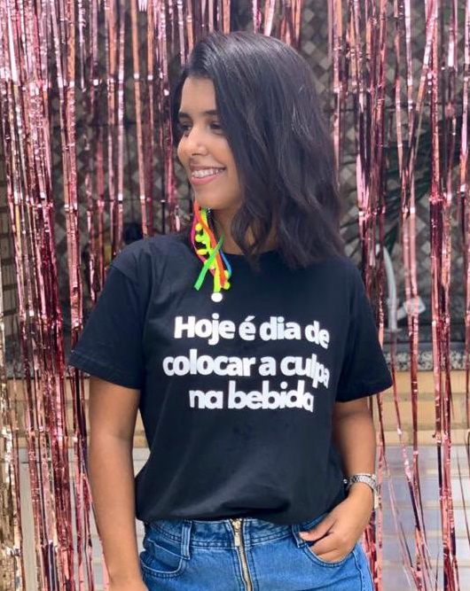 Camiseta Hoje é dia de colocar a culpa na bebida