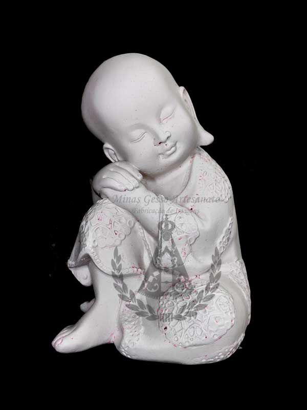 Buda Mão no Joelho Careca 17 cm