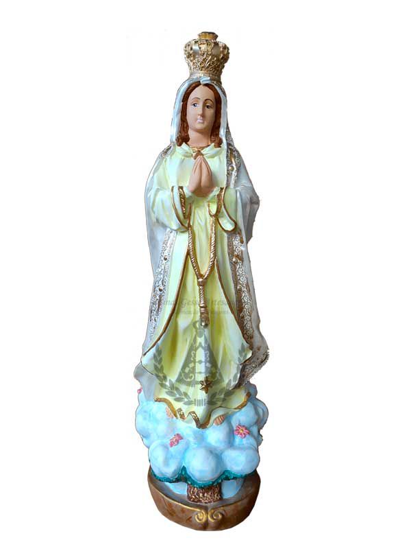 Nossa Senhora de Fátima Gesso Pintada 69 cm