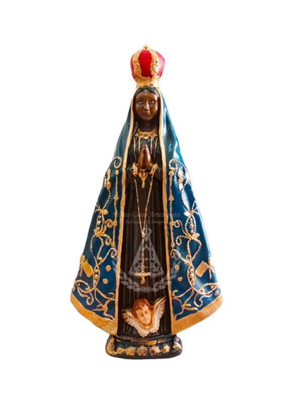 Nossa Senhora Aparecida Gesso Pintado Mod.2 62 cm