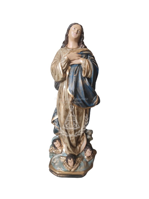 Nossa Senhora da Conceição Gesso Pintada 60 cm