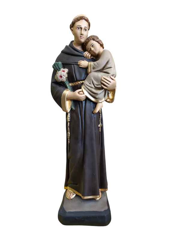 Santo Antônio Pintado Gesso 60 cm