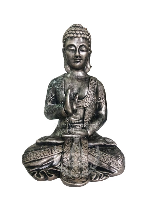 Buda Meditando Pintado 32 cm