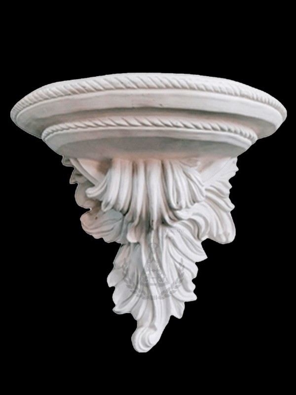 Peanha Barroca Pó de Mármore 50 cm