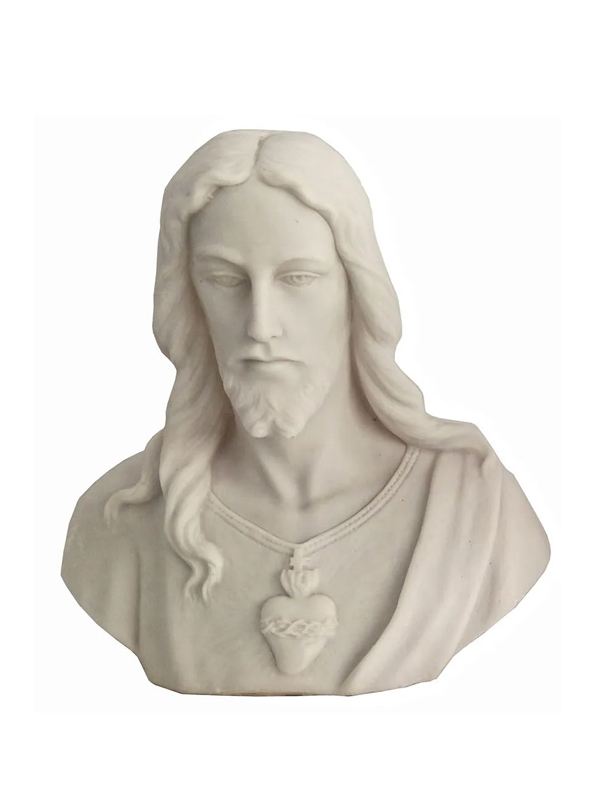 Busto Jesus de Mesa Pó de Mármore 35 cm
