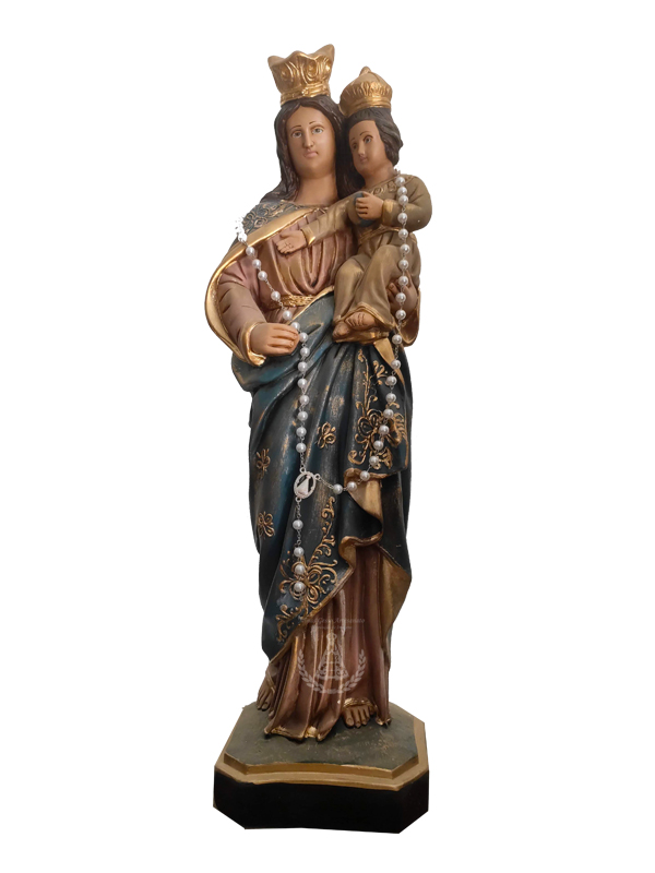 Nossa Senhora  do Rosário Gesso Pintada 60 cm
