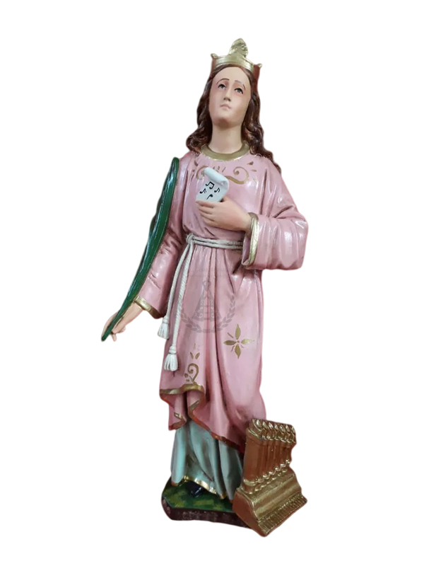 Santa Cecília Resina 50 cm