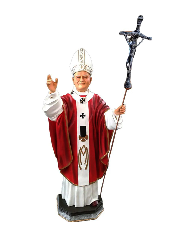Papa João Paulo II Resina 100 cm