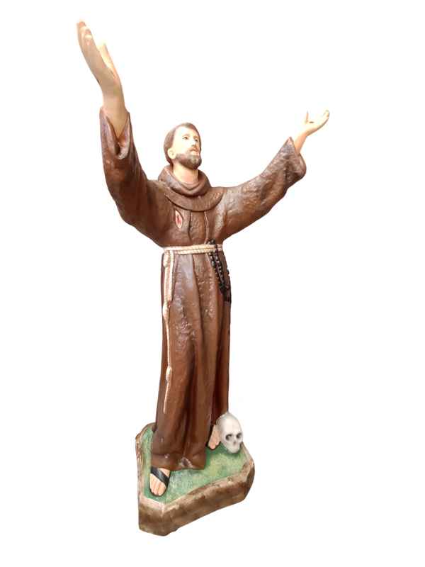 São Francisco de Assis braços abertos Resina 90 cm