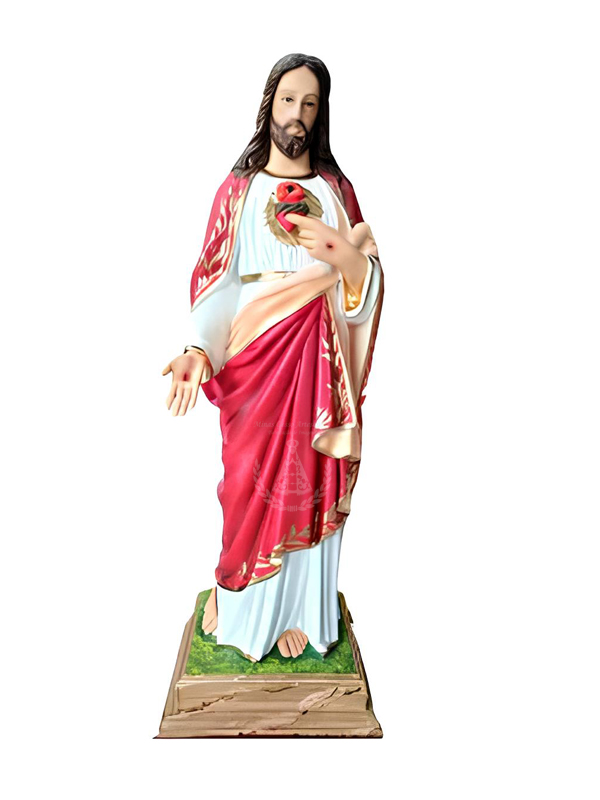 Sagrado Coração Jesus Resina 80 cm