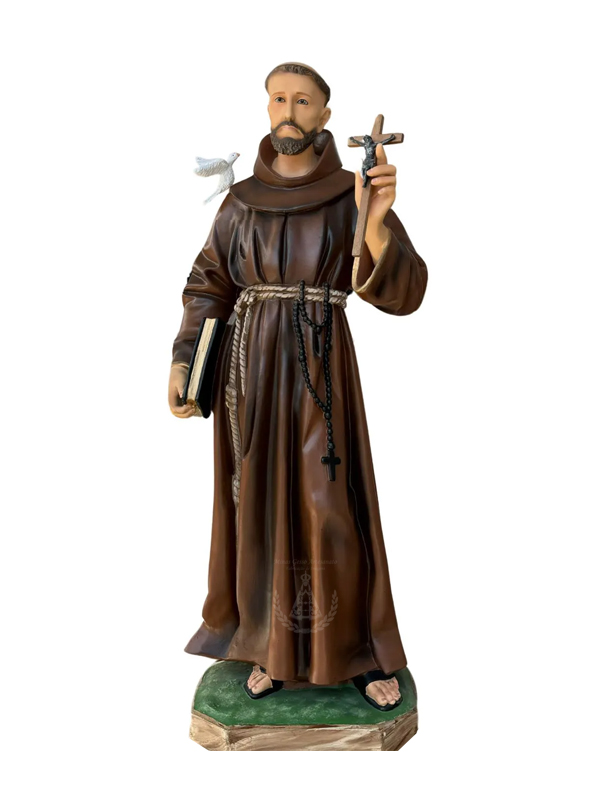 São Francisco de Assis Resina Mod.2 100 cm