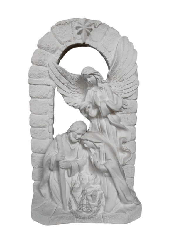 Presépio Anjo da Anunciação Gesso 30x17 cm