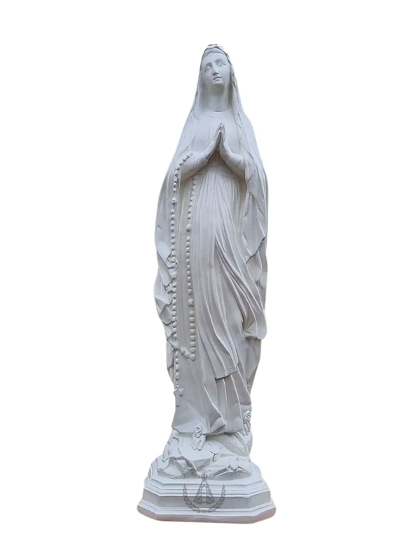 Nossa Senhora de Lourdes Pó de Mármore 80 cm