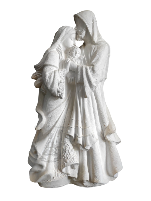 Sagrada Família Ternura Gesso 29x15 cm