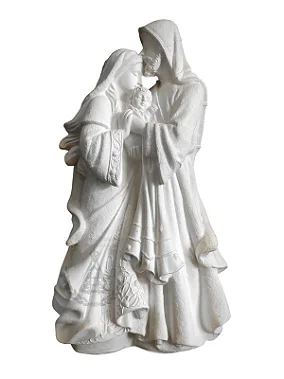 Sagrada Família Ternura Gesso 20x10 cm