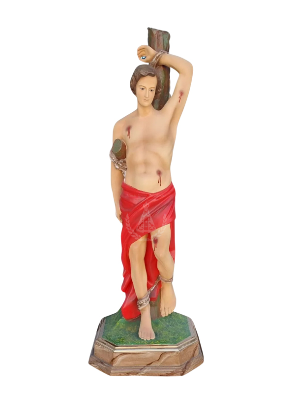 São Sebastião resina 100 cm