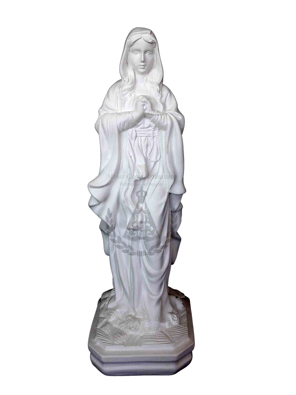 Nossa Senhora de Lourdes Gesso 34 cm