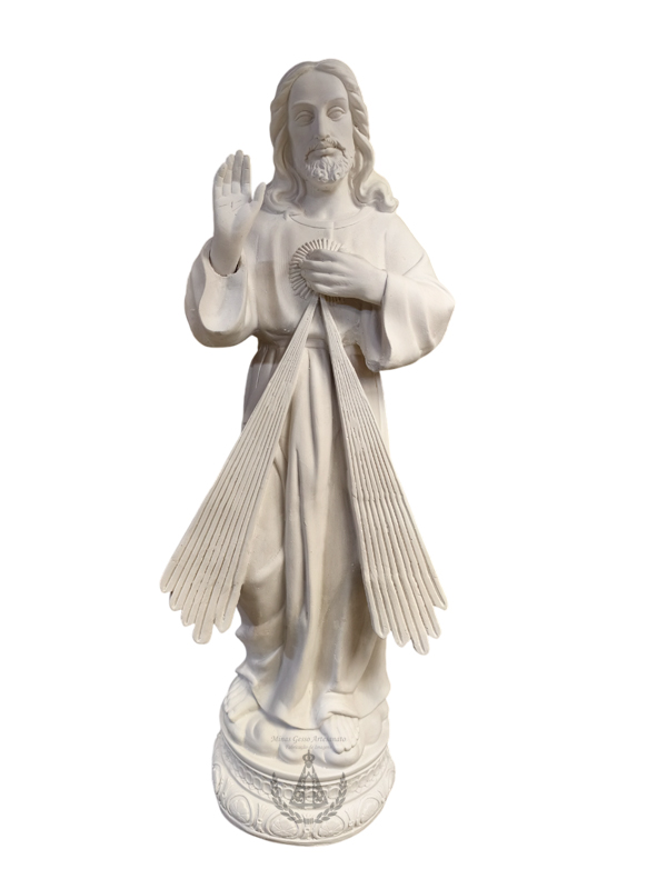 Jesus Misericordioso Gesso 60 cm