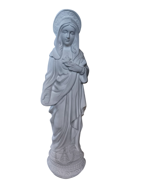 Sagrado Coração Maria com Aureola Gesso 60 cm