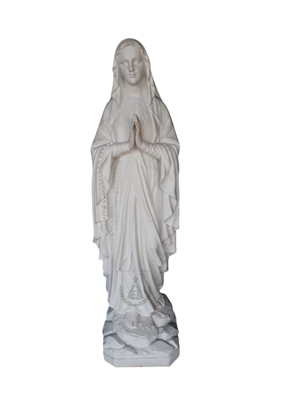 Nossa Senhora de Lourdes Pó de Mármore 165 cm