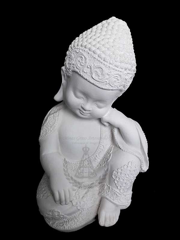 Buda Baby Mão no Rosto 23 cm