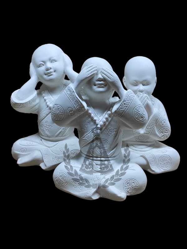 Buda Trio Cego Surdo Mudo P 14 cm