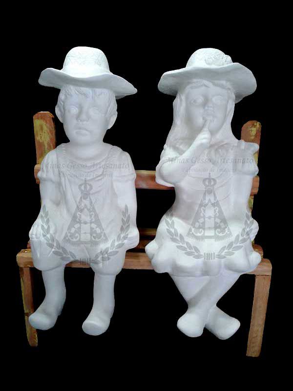 Casal Jardineiro M c/ Banco 37 cm