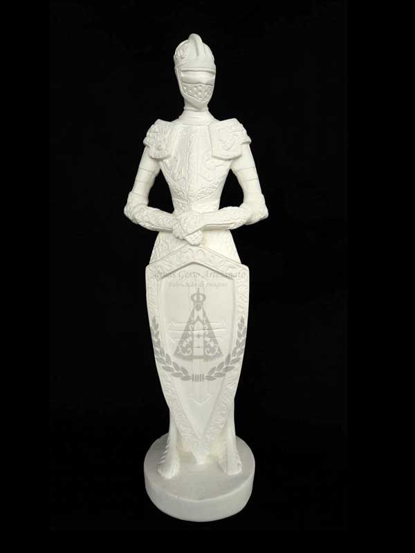Cavaleiro Medieval escudo na base 35 cm